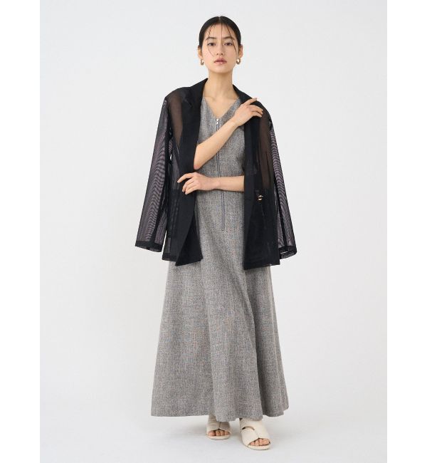 LAGUNAMOON「フロントZIPミックスカラーワンピース」|ワンピース|