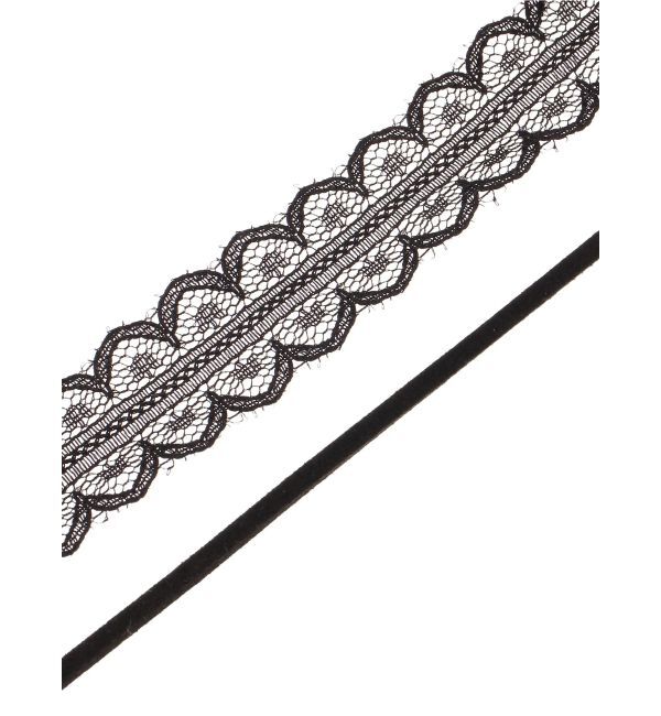 LAGUNAMOON「レース&times;チョーカーセット」|ネックレス|