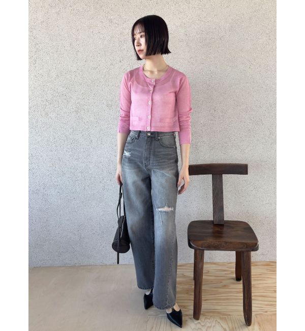 LAGUNAMOON「リップドデニムパンツ」|デニム|