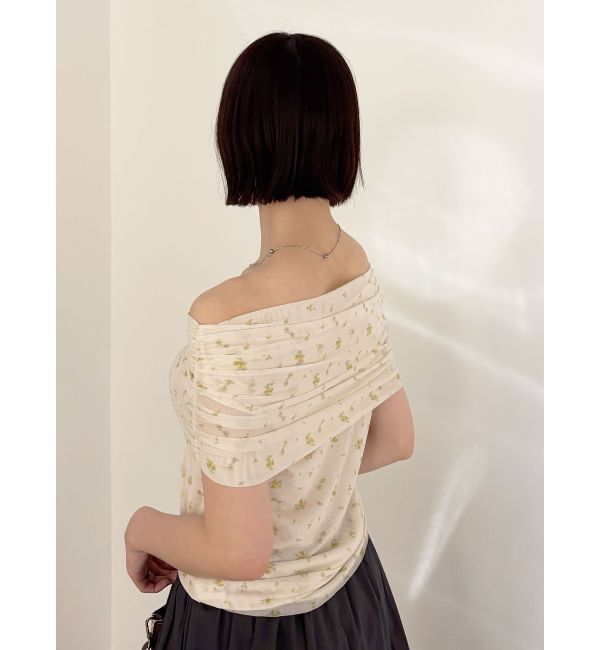 LAGUNAMOON「オフショルチュールトップス」|Tシャツ・カットソー|