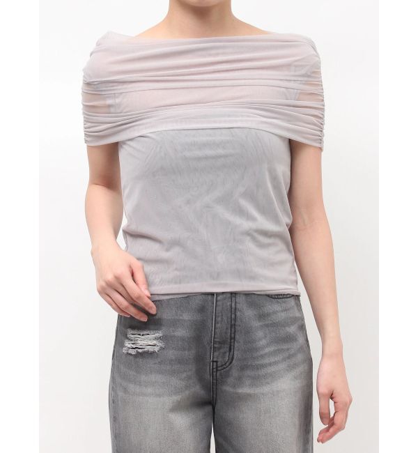 LAGUNAMOON「オフショルチュールトップス」|Tシャツ・カットソー|