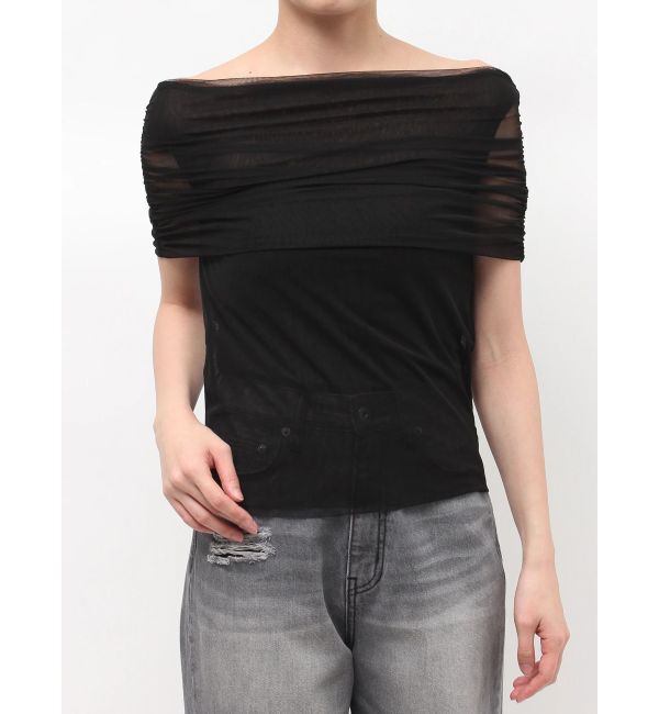 LAGUNAMOON「オフショルチュールトップス」|Tシャツ・カットソー|