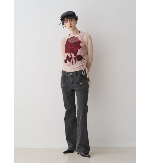 jouetie「【SOMETHING&times;PosTokyo】BUSH FLARE DENIM」|デニム|