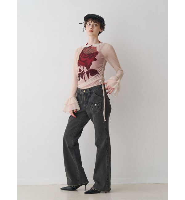 jouetie「【SOMETHING&times;PosTokyo】BUSH FLARE DENIM」|デニム|