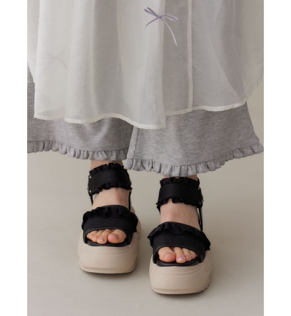 merry jenny「フリルメッシュスニーカーサンダル」|サンダル|