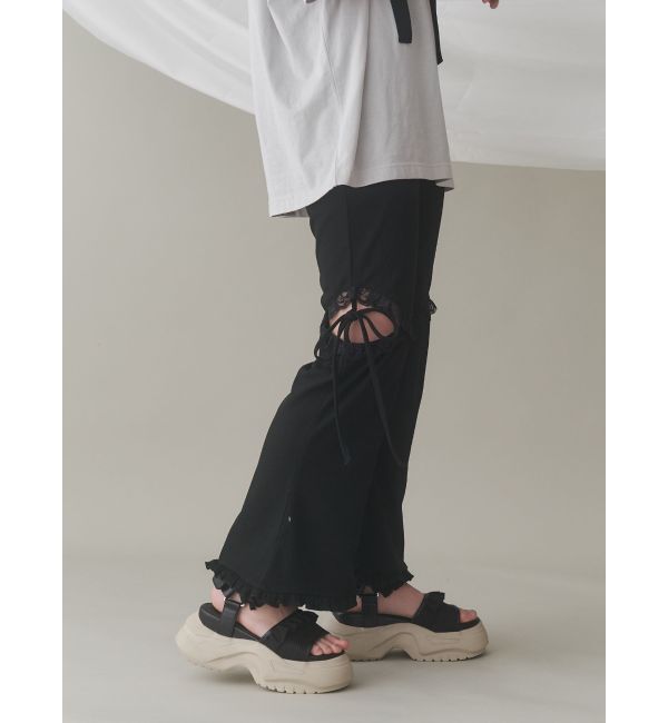 merry jenny「フリルメッシュスニーカーサンダル」|サンダル|