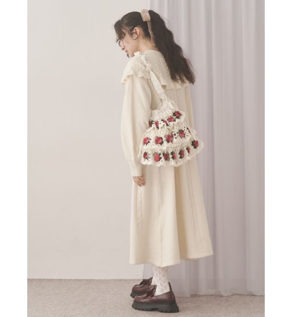 merry jenny「ケープリボンニットワンピース」|ワンピース|