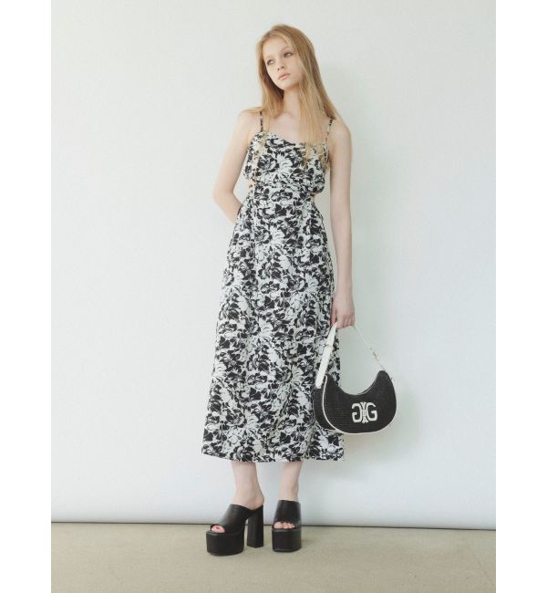 GYDA「SIDE OPEN BACK RIBBON LONGワンピース」|ワンピース|