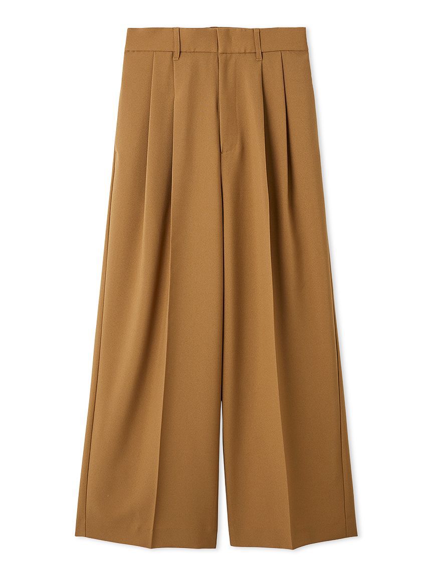 Mila Owen「ドライタッチ2タックワイドパンツ」|チノ|