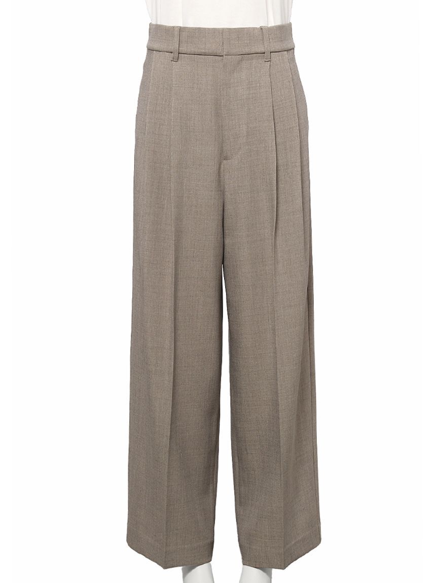 Mila Owen「ドライタッチ2タックワイドパンツ」|チノ|