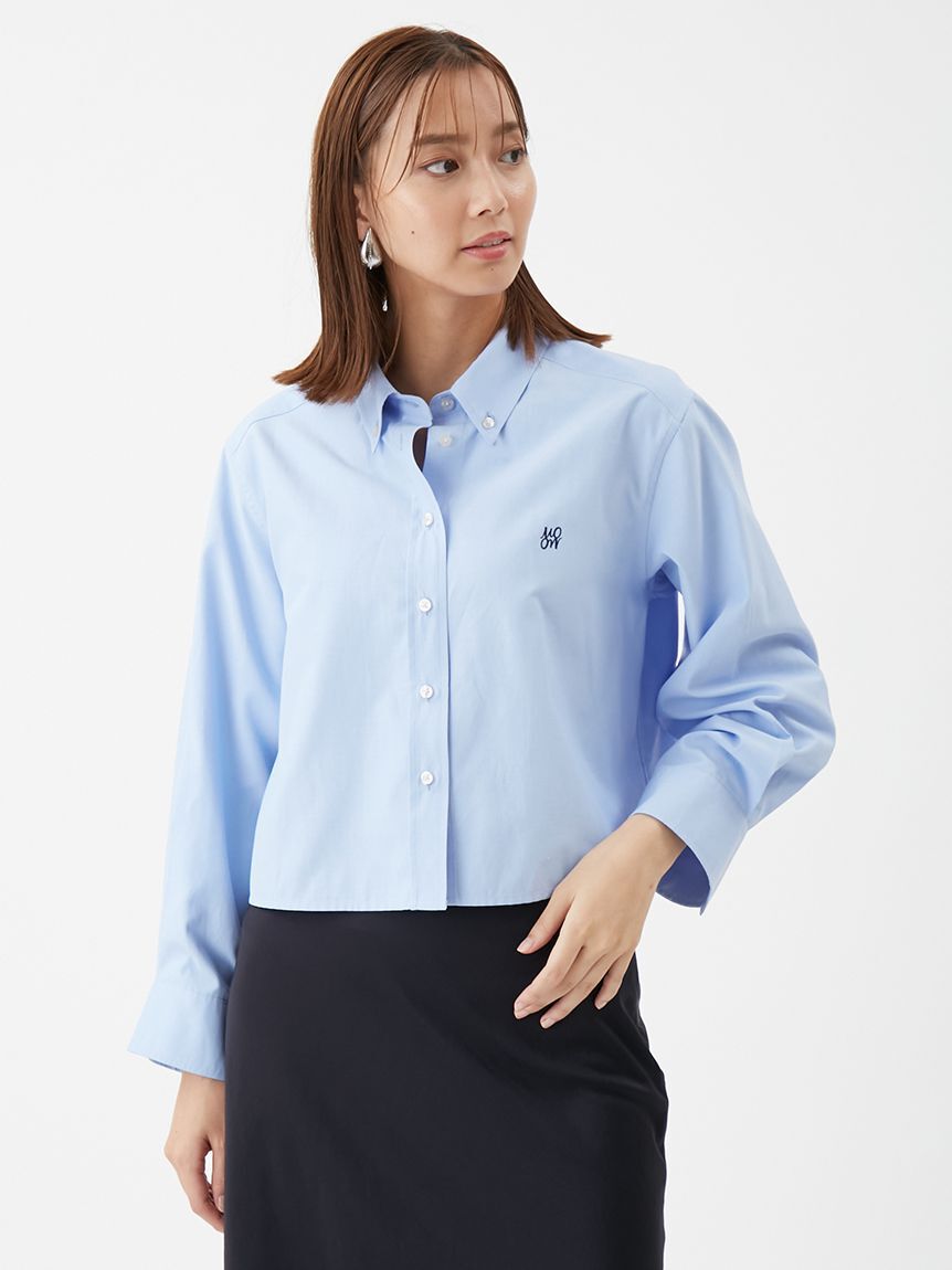 Mila Owen「ボタンダウン短丈シャツ」|シャツ・ブラウス|