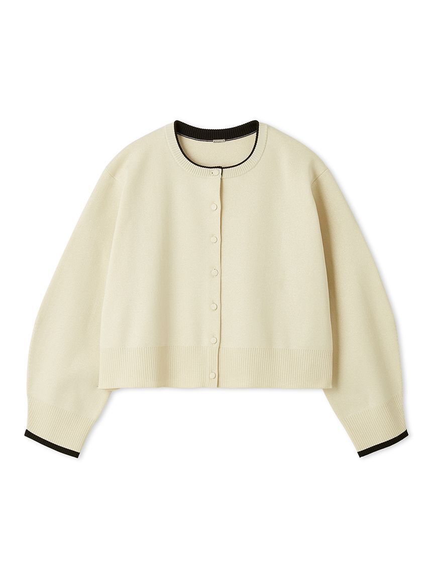 Mila Owen「【USAGI ONLINE・ZOZOTOWN限定カラー】フォルムアンサンブルくるみ釦ショートカーデ」|カーディガン|