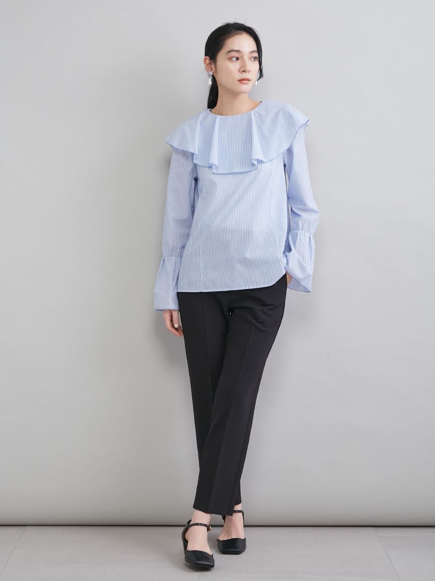 Mila Owen「【MILA PANTS】後ろゴムテーパードパンツ」|チノ|