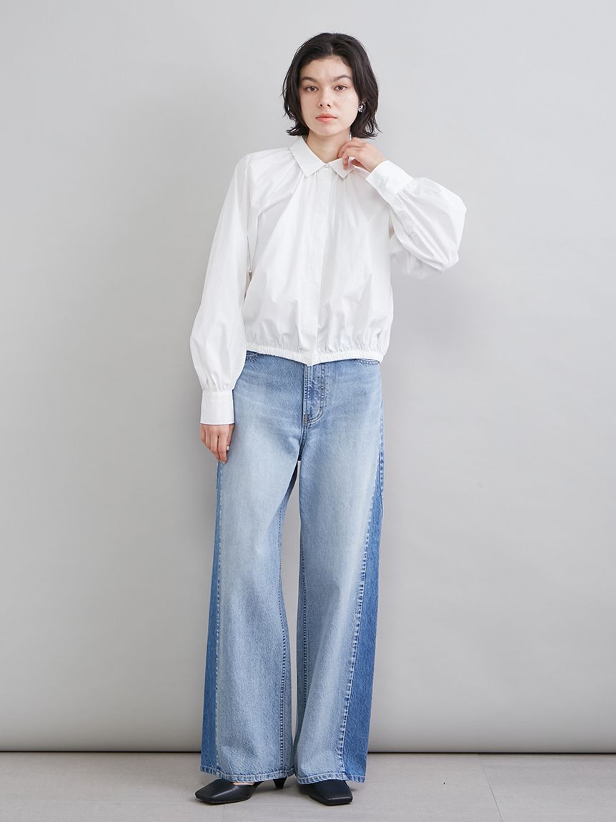 Mila Owen「クロップドギャザーバルーンシャツ」|シャツ・ブラウス|