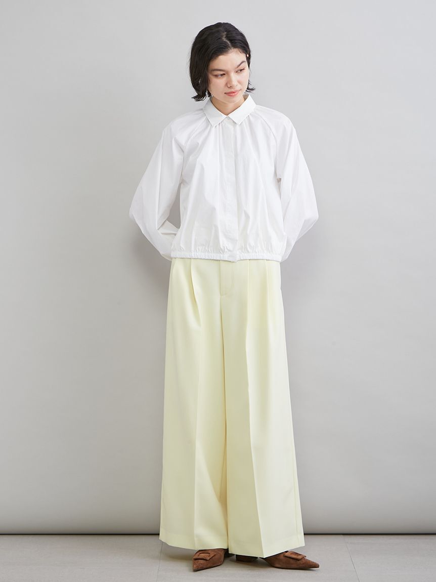 Mila Owen「クロップドギャザーバルーンシャツ」|シャツ・ブラウス|