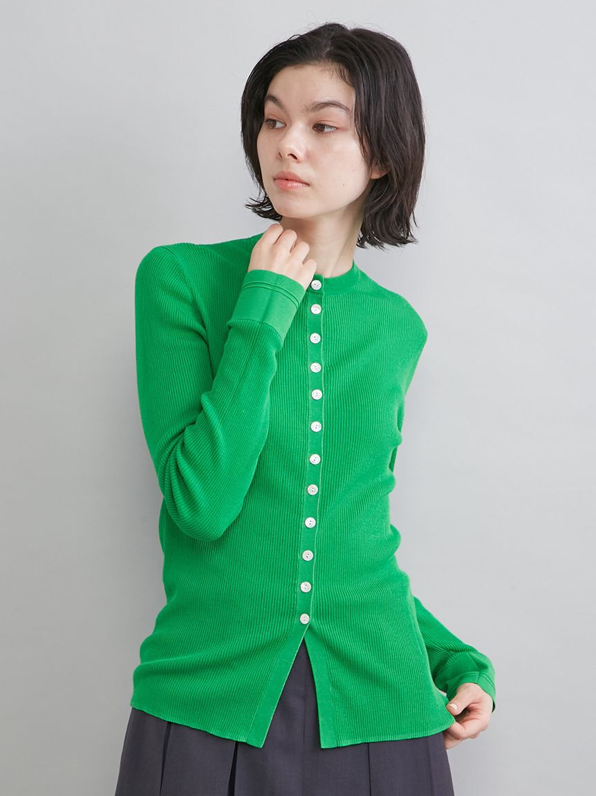 Mila Owen「UVケアシアーリブニットカーディガン」|カーディガン|