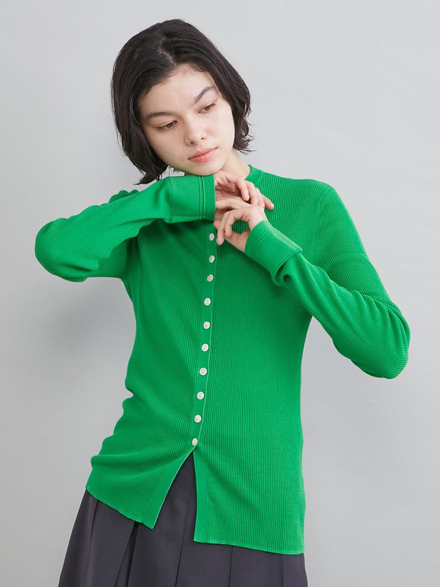 Mila Owen「UVケアシアーリブニットカーディガン」|カーディガン|