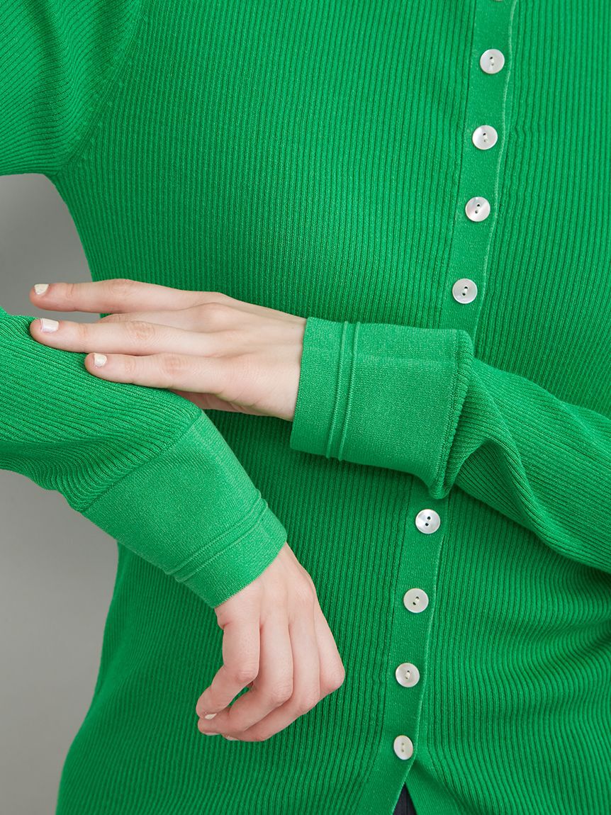 Mila Owen「UVケアシアーリブニットカーディガン」|カーディガン|