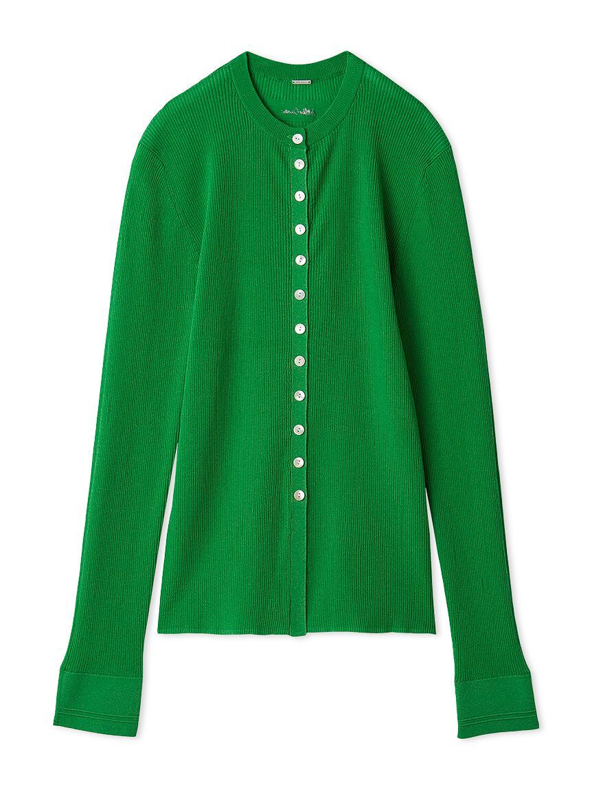 Mila Owen「UVケアシアーリブニットカーディガン」|カーディガン|