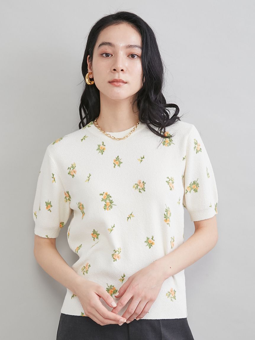 Mila Owen「フラワープリントアンサンブルプルオーバー」|Tシャツ・カットソー|