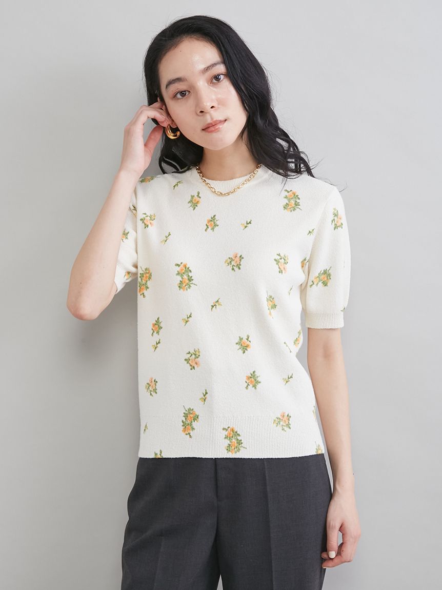 Mila Owen「フラワープリントアンサンブルプルオーバー」|Tシャツ・カットソー|