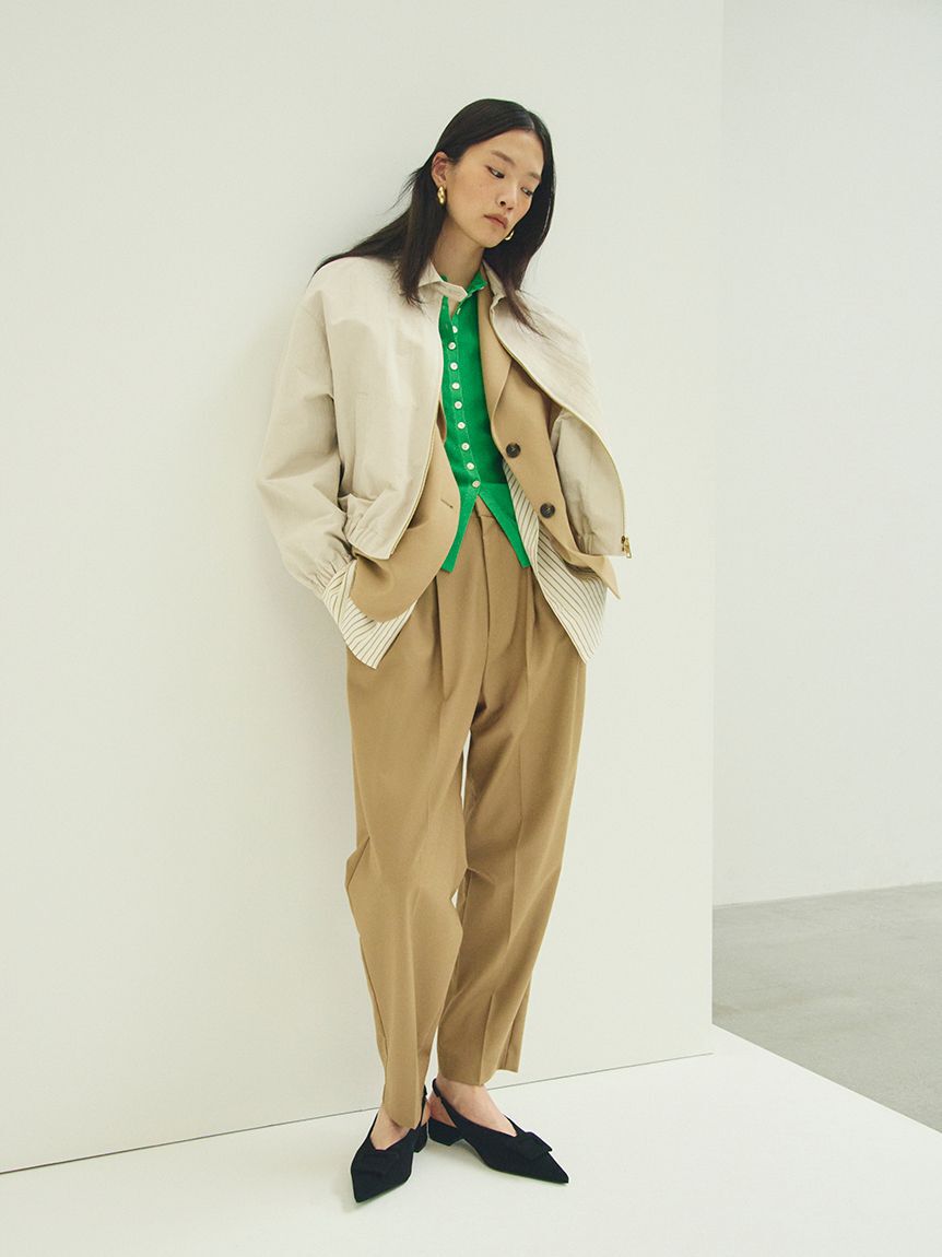 Mila Owen「２タックテーパードパンツ」|チノ|