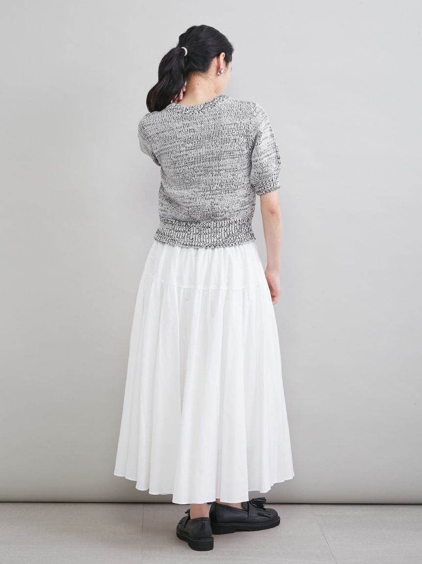 Mila Owen「ミックスヤーンハーフスリーブニット」|ニット・セーター|