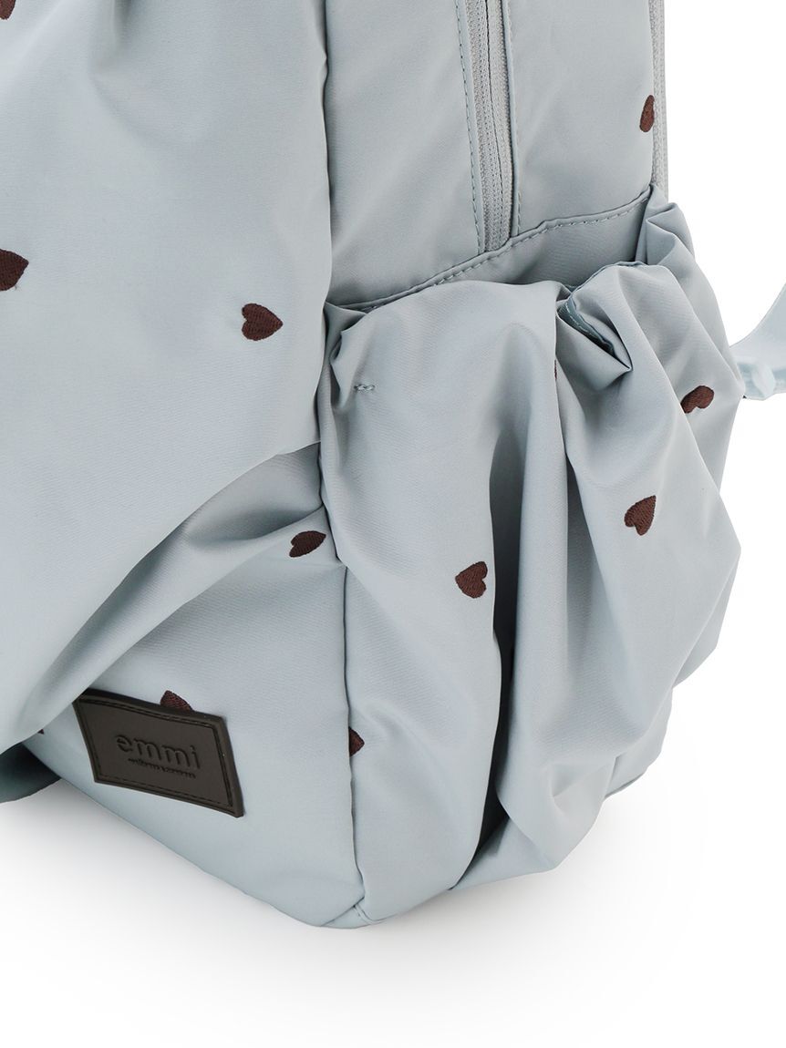emmi atelier「【HEART】 【USAGI ONLINE・ZOZO限定カラーあり】eco ハートギャザーボディーバックパック/撥水」|リュック|