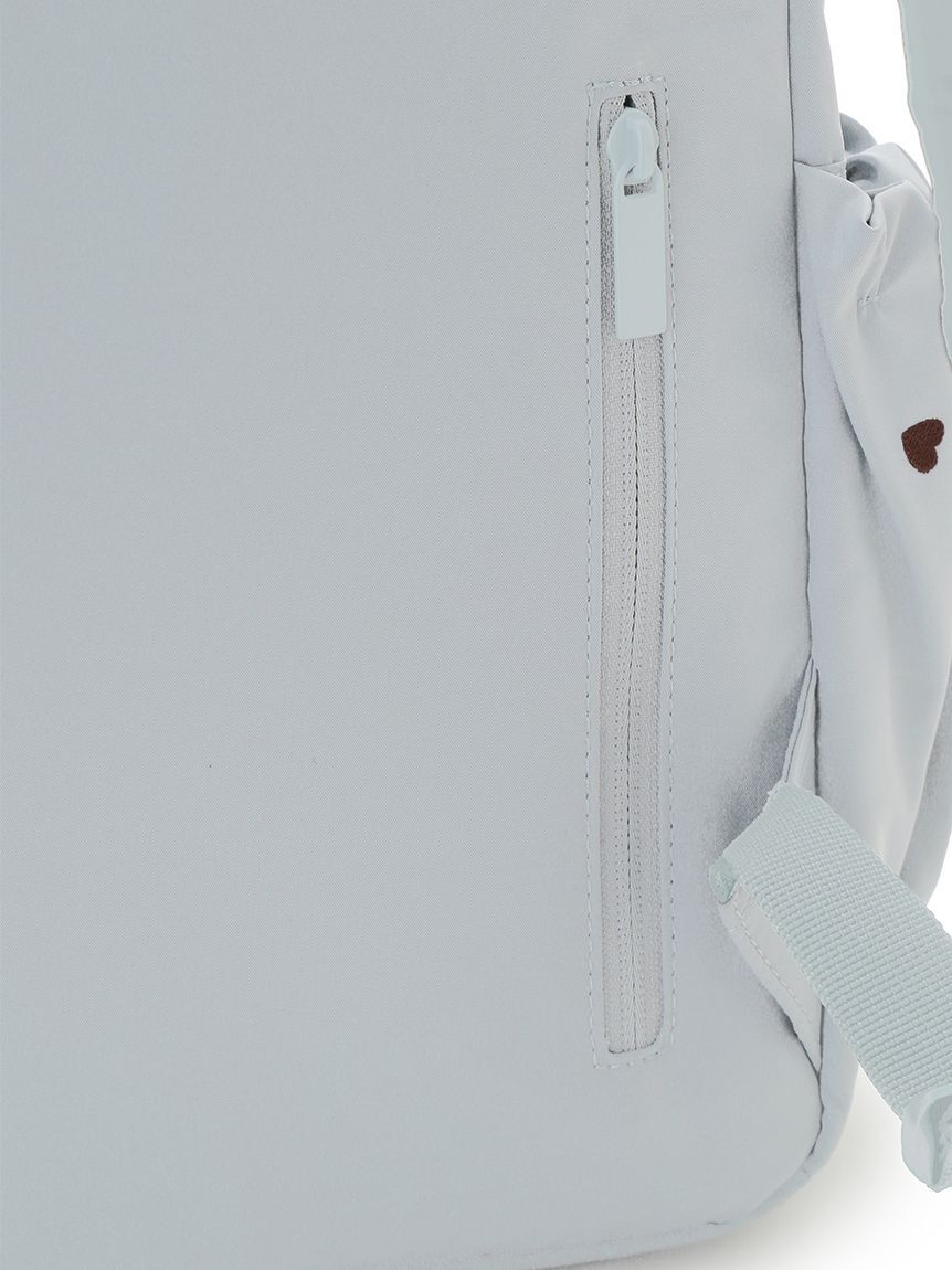 emmi atelier「【HEART】 【USAGI ONLINE・ZOZO限定カラーあり】eco ハートギャザーボディーバックパック/撥水」|リュック|