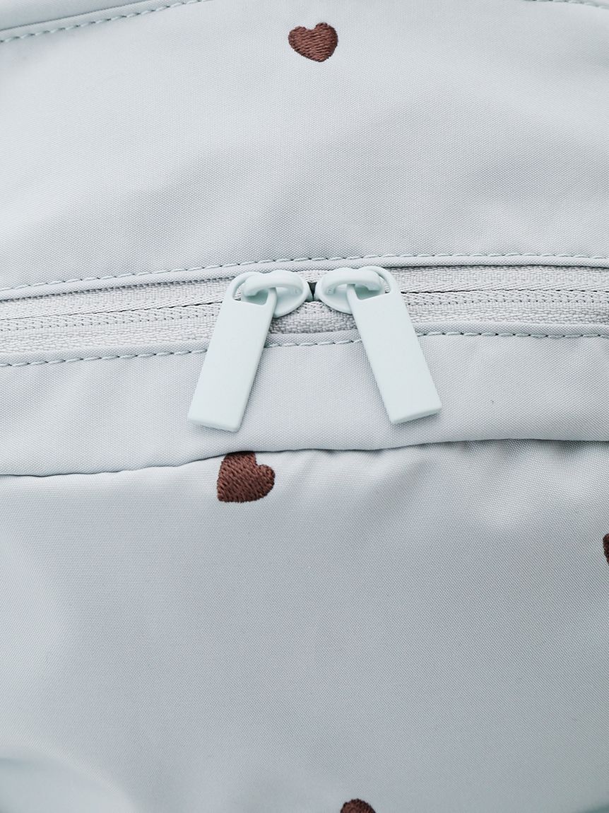 emmi atelier「【HEART】 【USAGI ONLINE・ZOZO限定カラーあり】eco ハートギャザーボディーバックパック/撥水」|リュック|