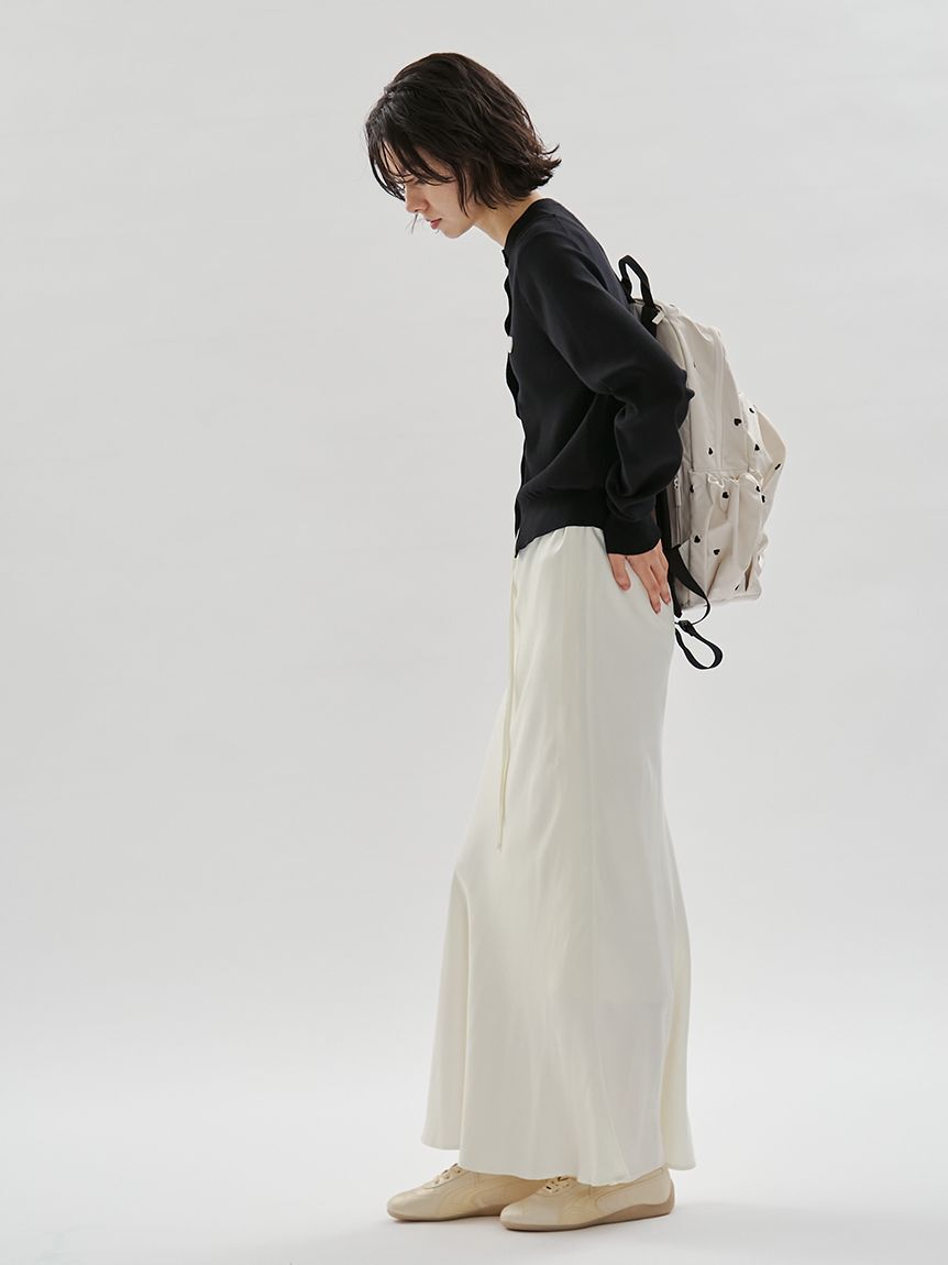 emmi atelier「【HEART】 【USAGI ONLINE・ZOZO限定カラーあり】eco ハートギャザーボディーバックパック/撥水」|リュック|