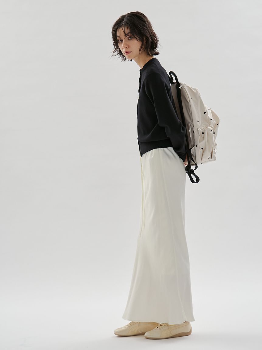 emmi atelier「【HEART】 【USAGI ONLINE・ZOZO限定カラーあり】eco ハートギャザーボディーバックパック/撥水」|リュック|