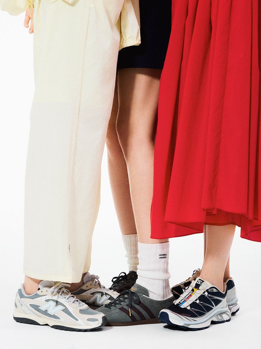 emmi atelier「emmiロゴコットンリブソックス」|ソックス|