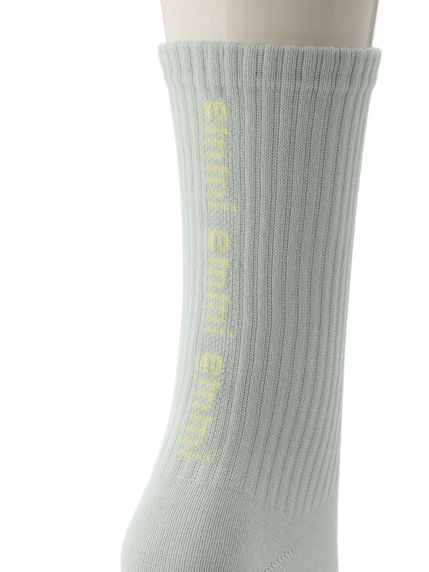 emmi atelier「emmiロゴコットンリブソックス」|ソックス|