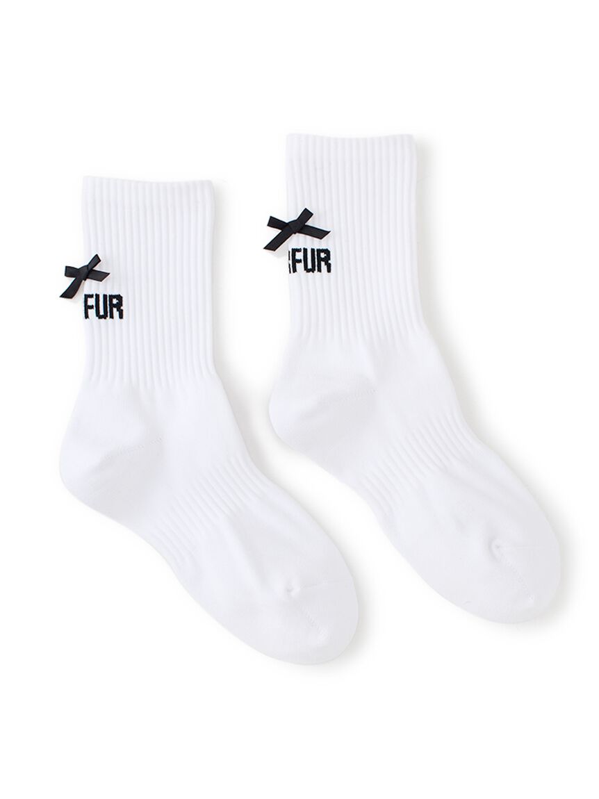 FURFUR「【限定カラー】リボンロゴソックス」|ソックス|