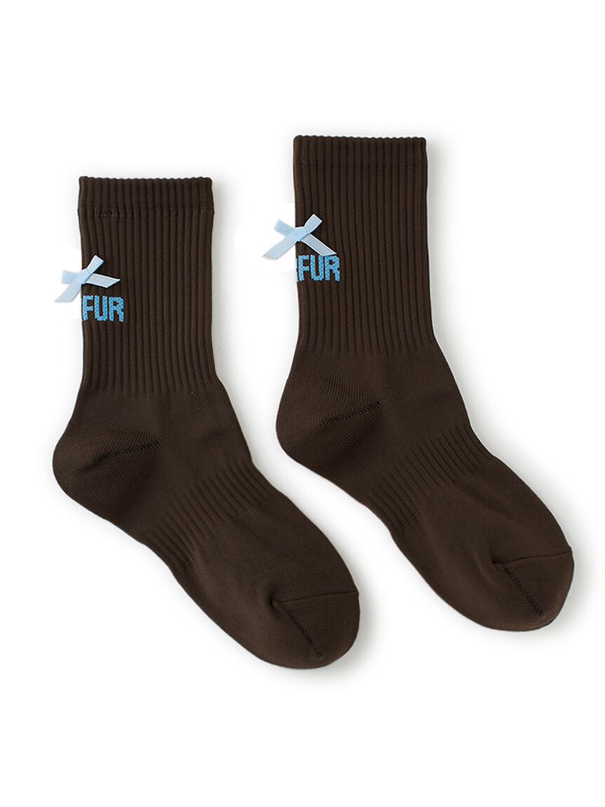 FURFUR「【限定カラー】リボンロゴソックス」|ソックス|