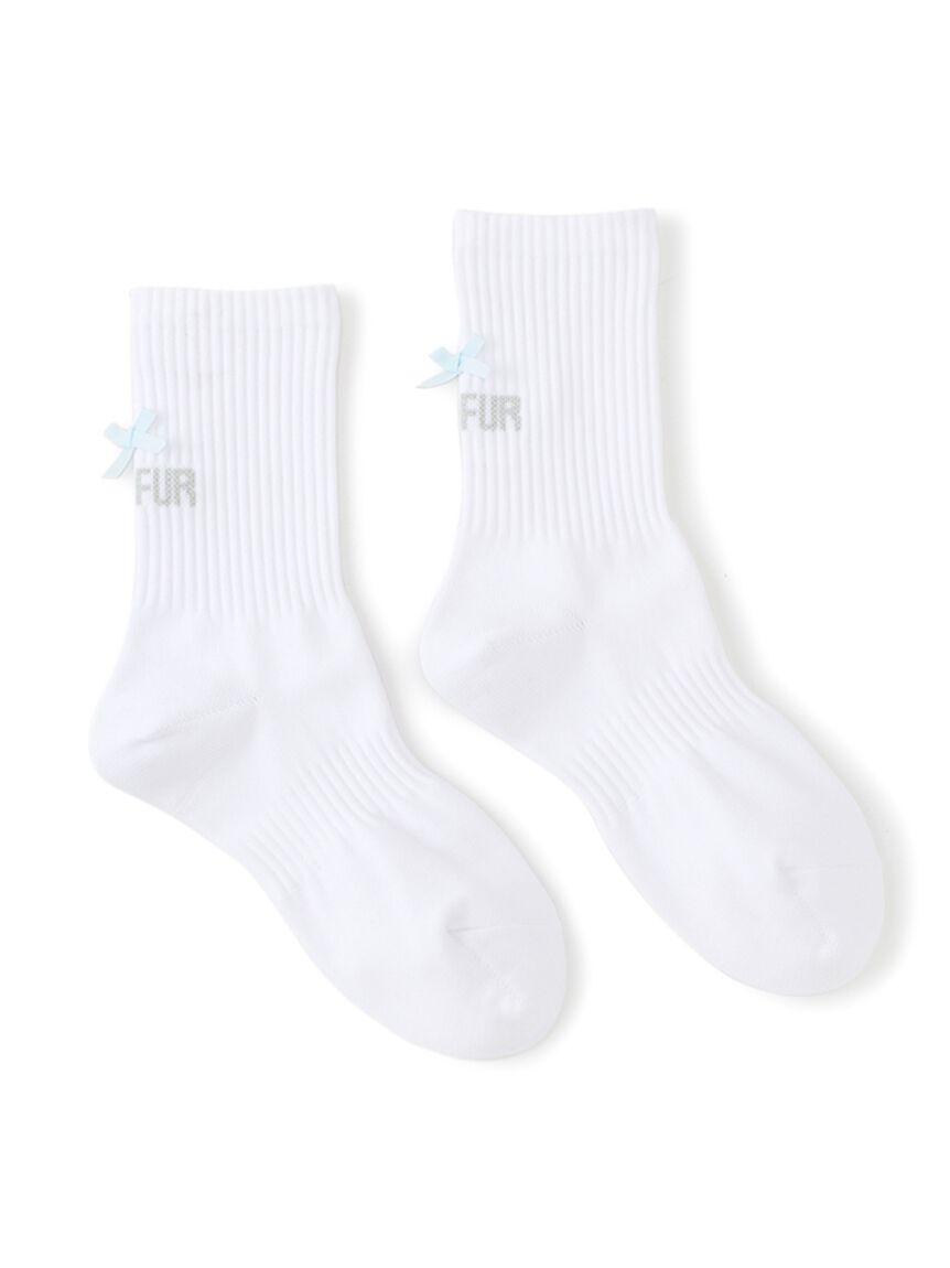 FURFUR「【限定カラー】リボンロゴソックス」|ソックス|