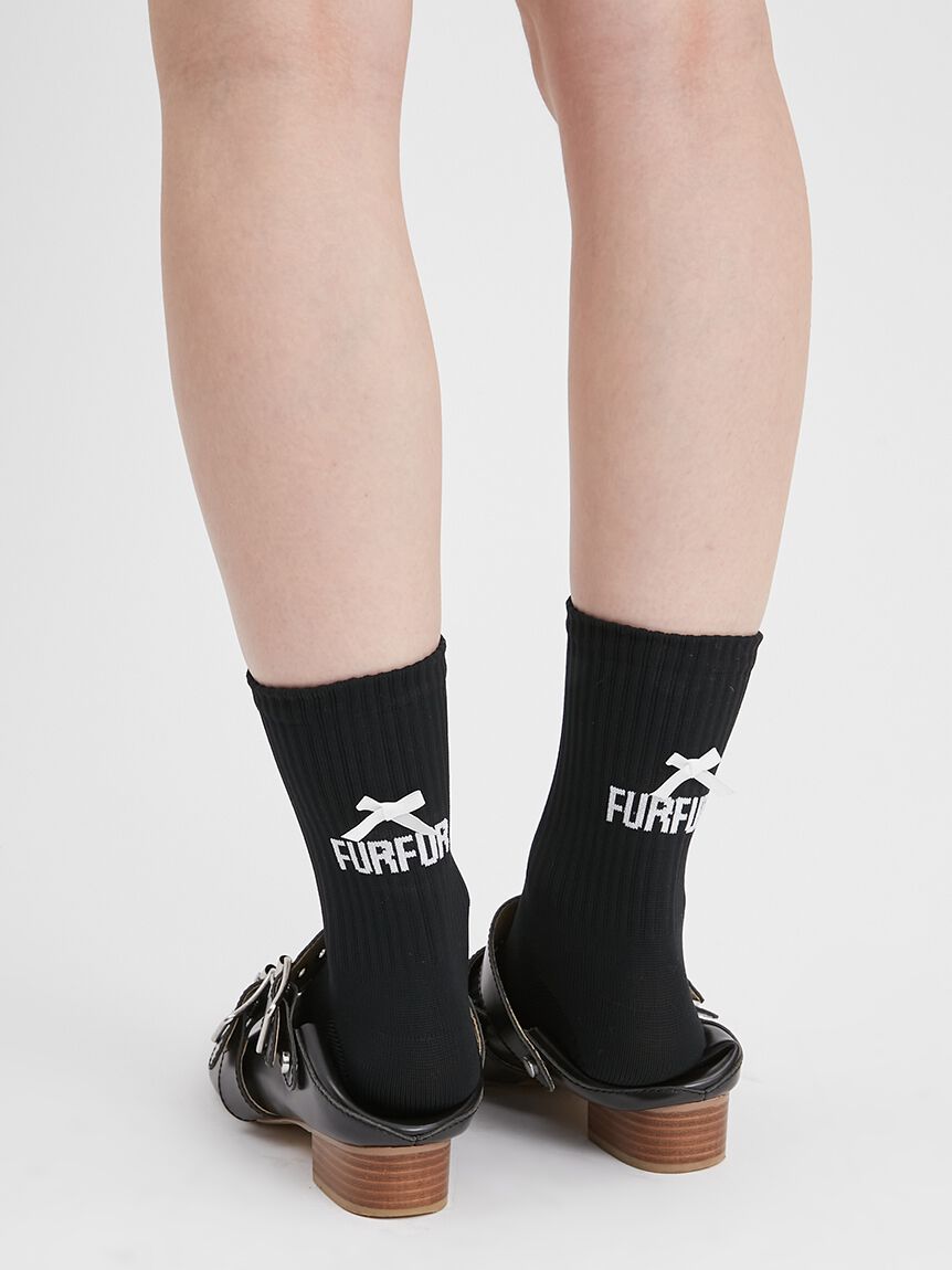 FURFUR「【限定カラー】リボンロゴソックス」|ソックス|