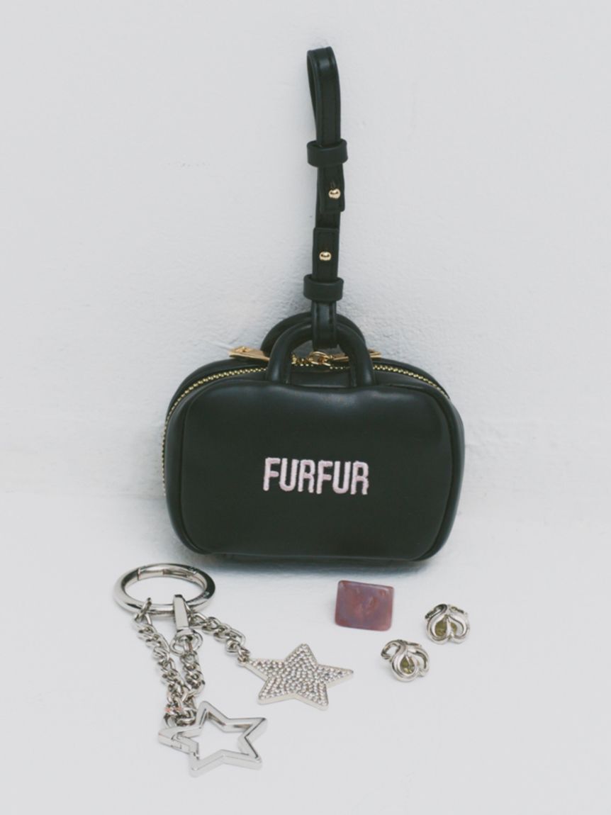 FURFUR「【限定カラー】バリエーションマイクロスクエアボストン」|キーケース|BLK