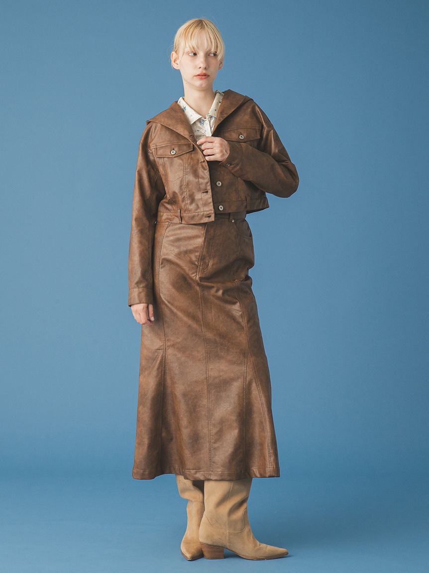 FURFUR「マルチマテリアルフードブルゾン」|ブルゾン・スタジャン|