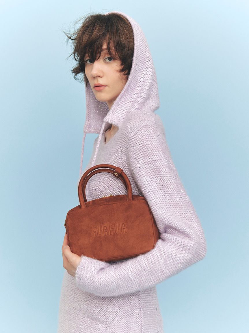 FURFUR「スパンコールニットフードワンピース」|ワンピース|