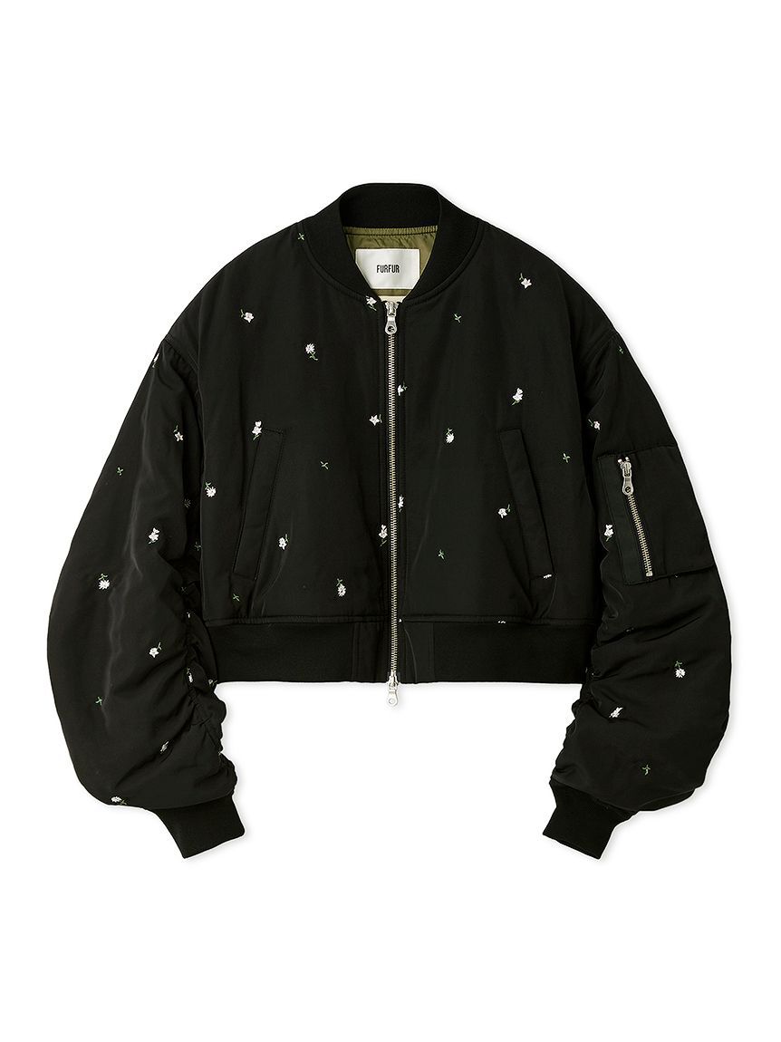 FURFUR「【WEB・一部店舗限定カラー】フラワー刺繍MA-1」|ブルゾン・スタジャン|