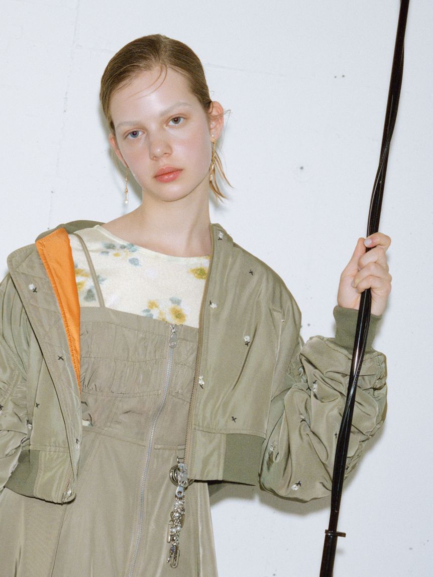 FURFUR「【WEB・一部店舗限定カラー】フラワー刺繍MA-1」|ブルゾン・スタジャン|KKI