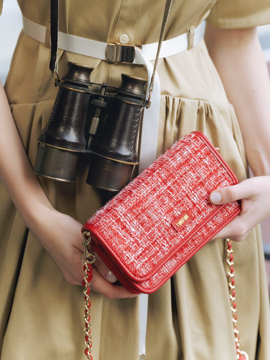 FURFUR「【限定カラー】ツイードロゴフォンホルダー」|ショルダー・メッセンジャー|