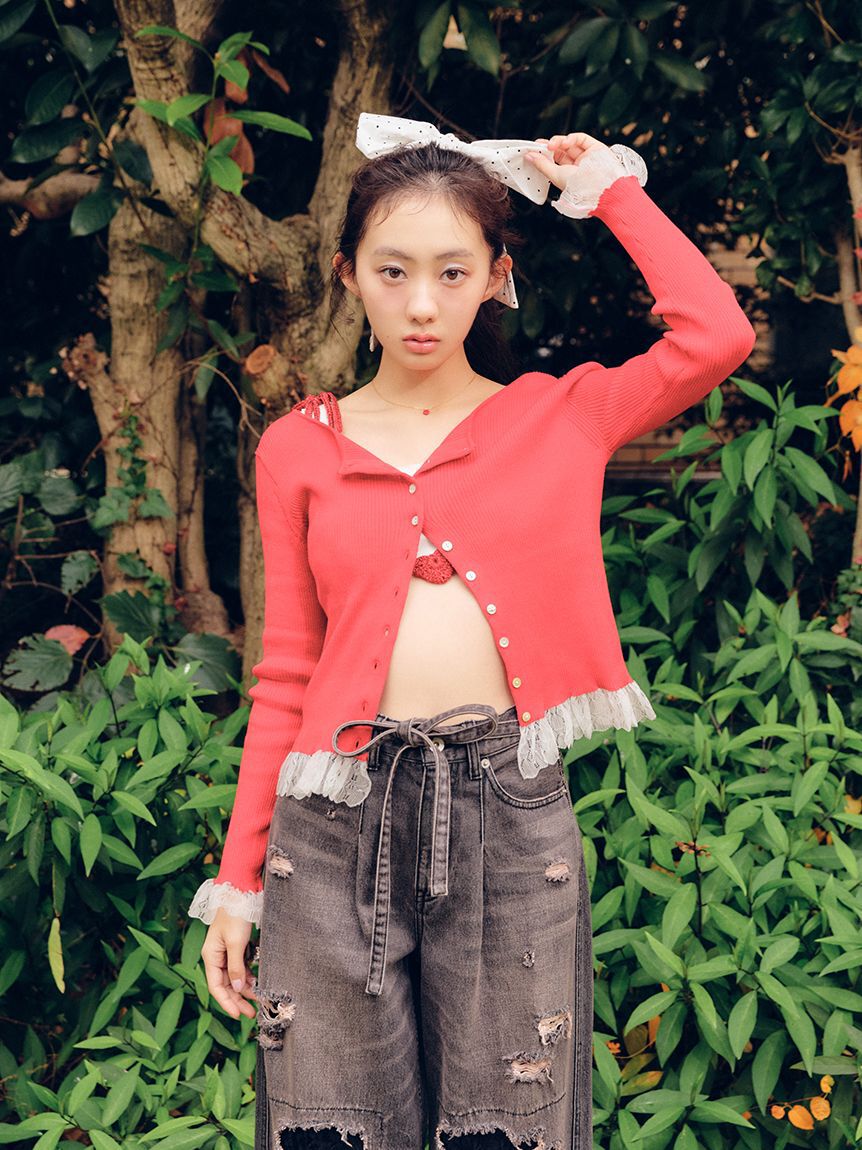 FURFUR「かぎ針ハートモチーフビスチェ」|ベスト・ジレ|