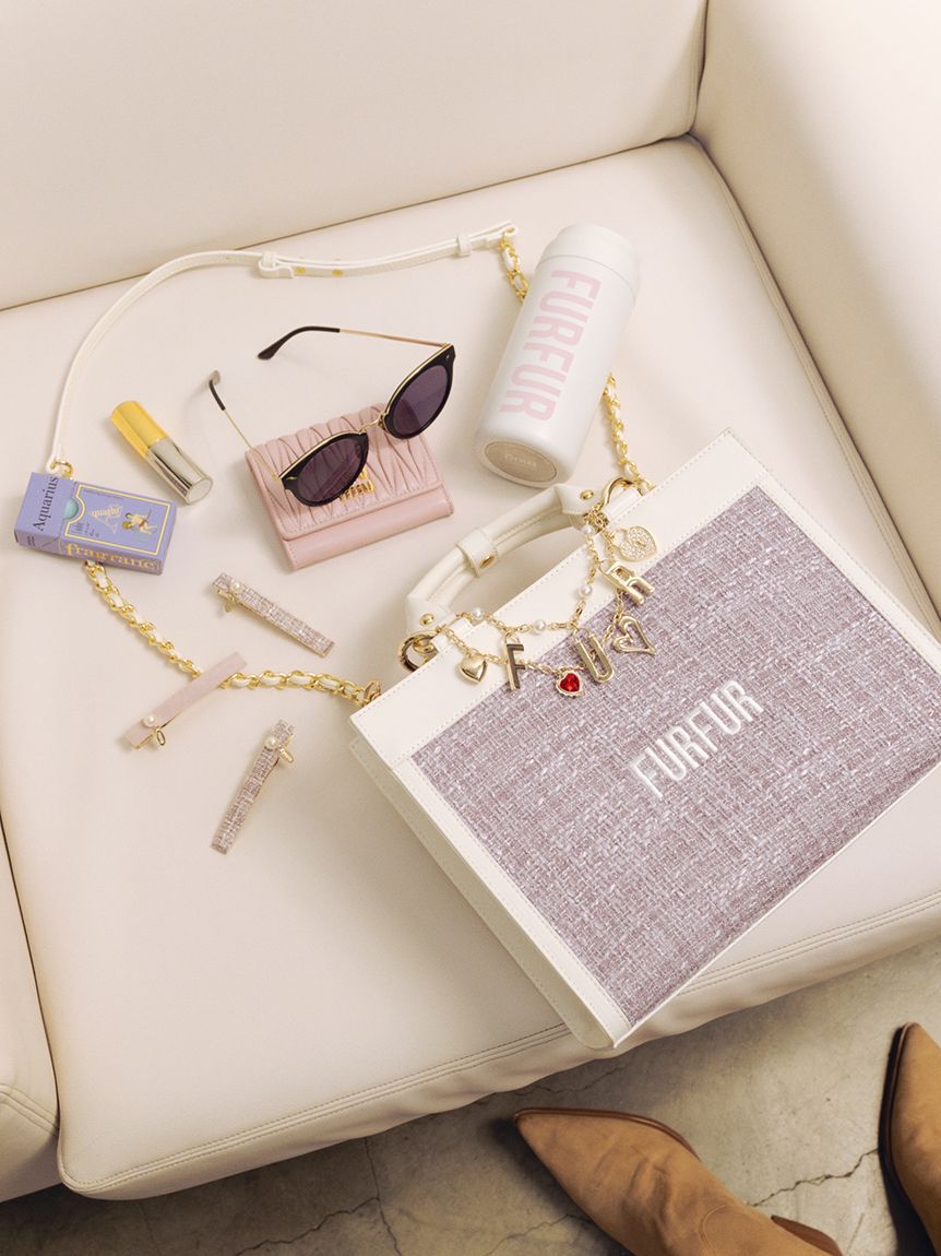 FURFUR「(Lsize) ツイードロゴトートバッグ【WEB・一部店舗限定】」|トートバッグ|