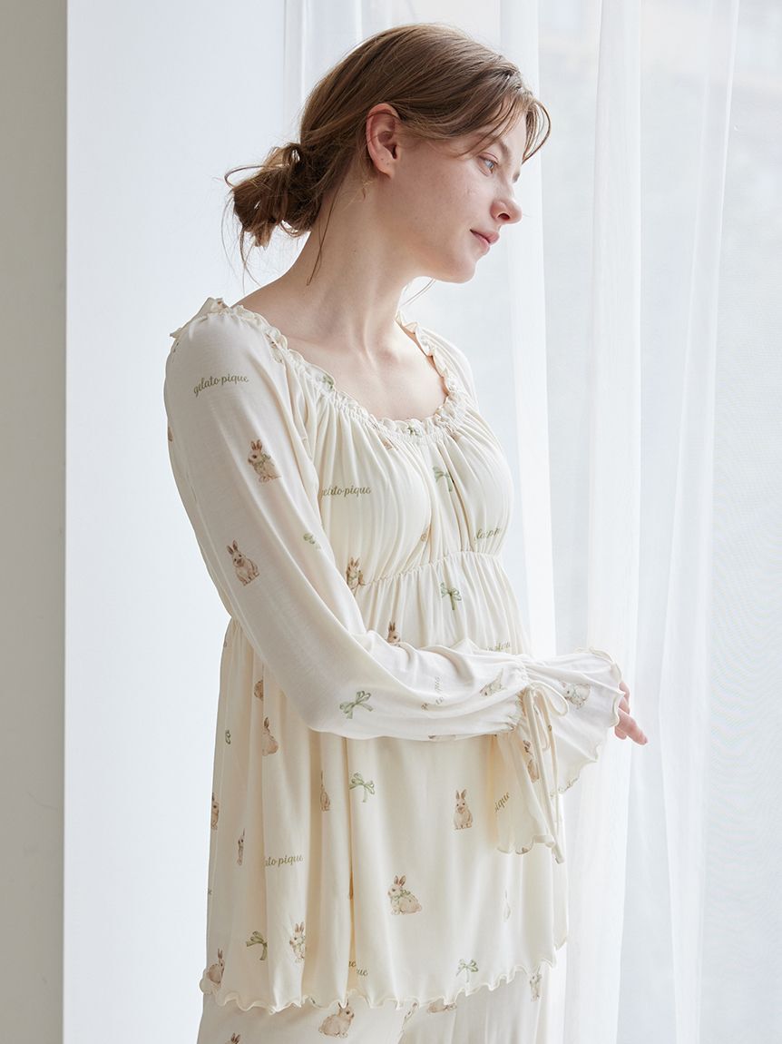 gelato pique「ラビット柄カップインプルオーバー」|ルームウェア|OWHT