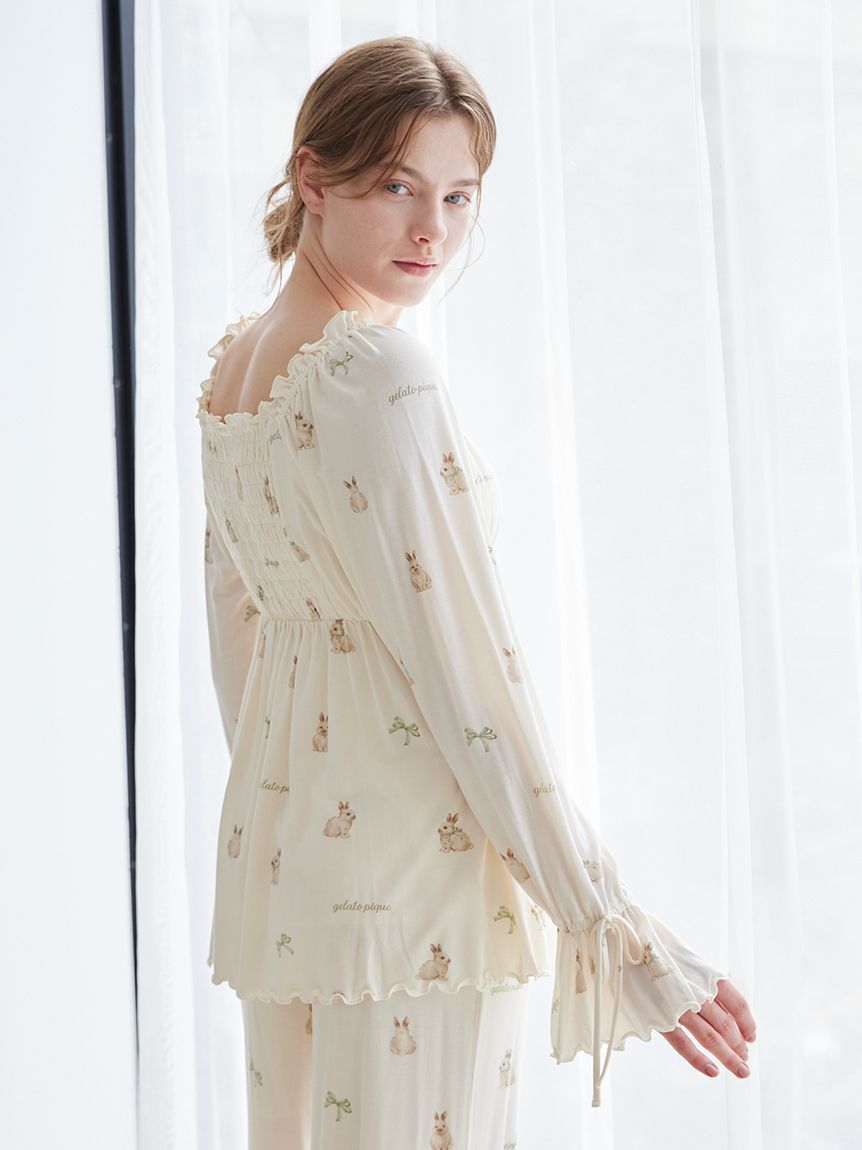 gelato pique「ラビット柄カップインプルオーバー」|ルームウェア|