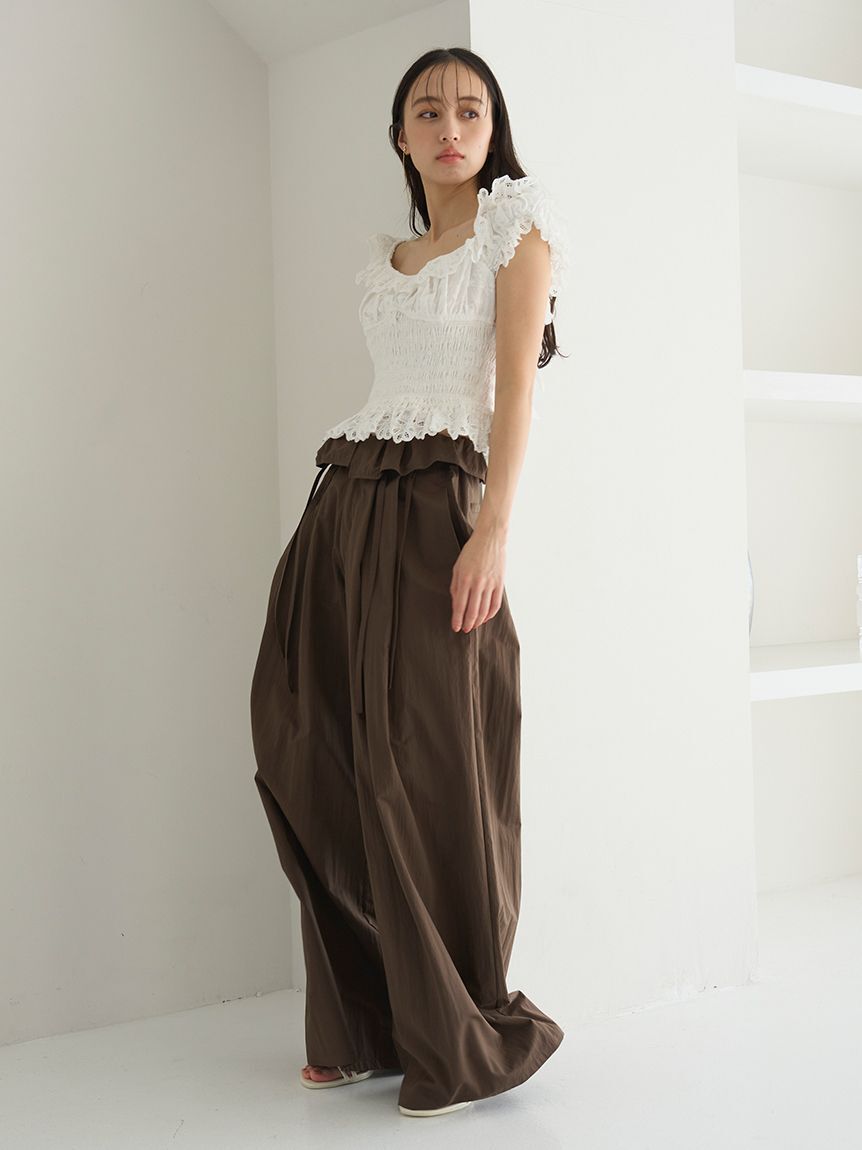 SNIDEL「コットンシャーリングブラウス」|シャツ・ブラウス|