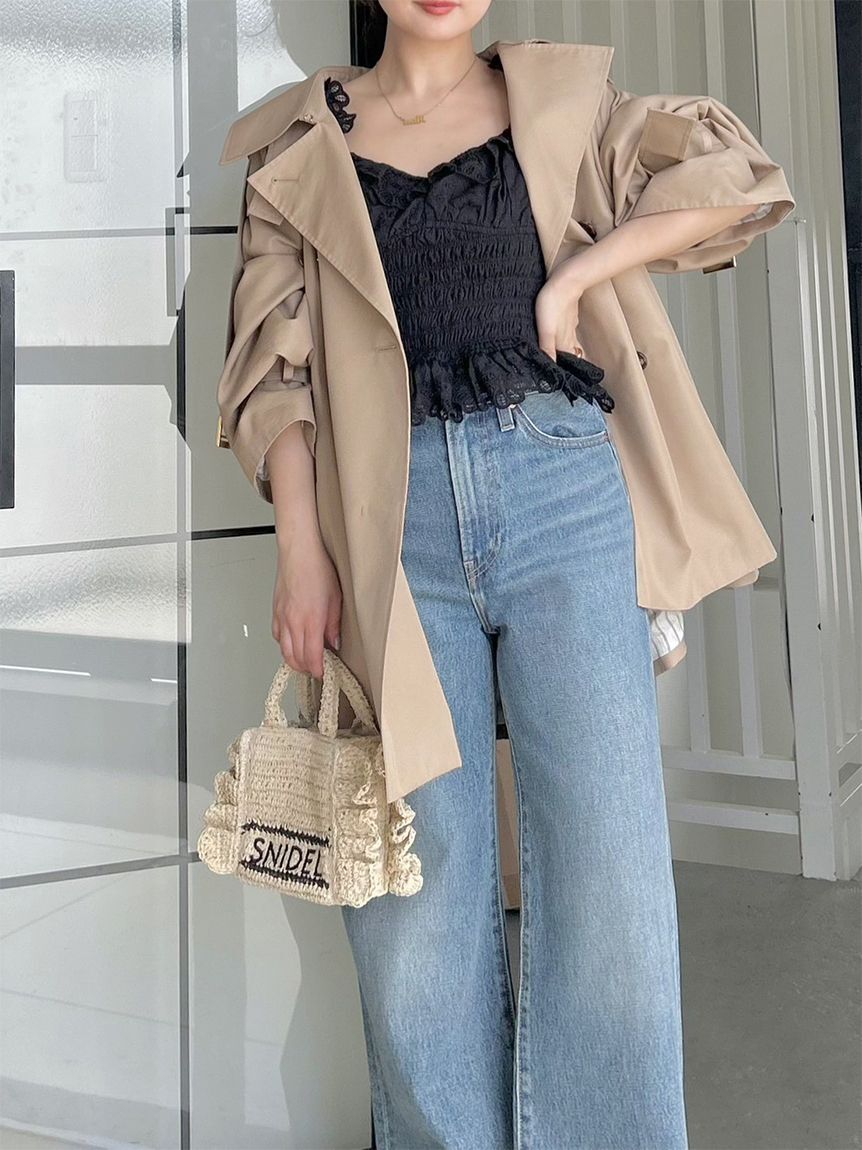 SNIDEL「コットンシャーリングブラウス」|シャツ・ブラウス|